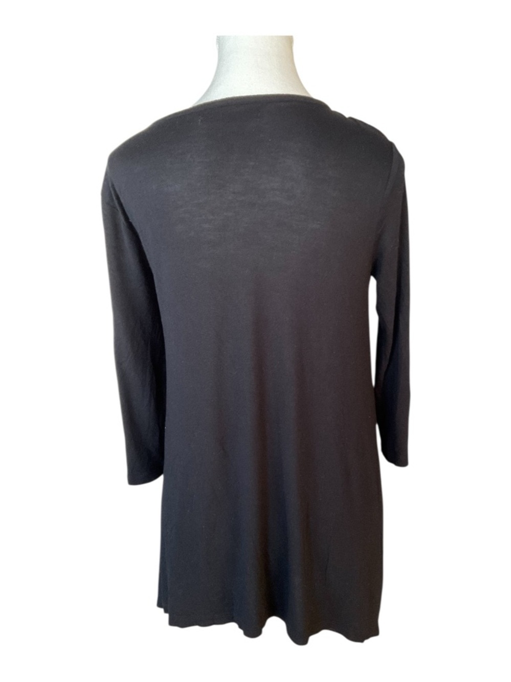 Desigual Floral Hummingbird Tunic Top Black Viscose Embroidered Size L - Picture 4 of 6